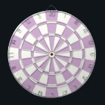 Light Purple And White<br><div class="desc">Light Purple And White Dart Board</div>
