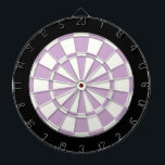 Light Purple Black And White Dartboard<br><div class="desc">Light Purple Black And White Dart Board</div>