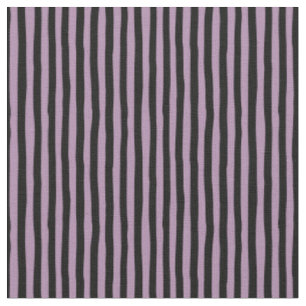 Light Purple & Black Wonky Stripes Fabric