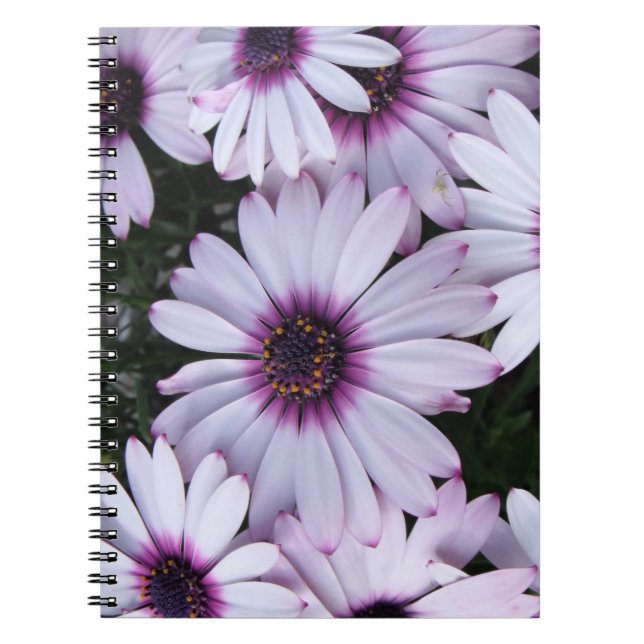 Light Purple Blooms Bouquet Notebook (Front)