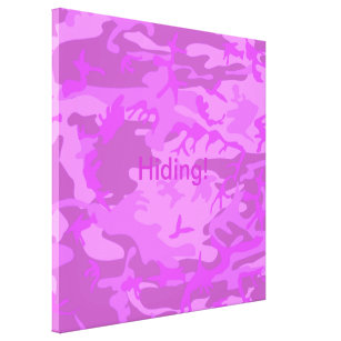 Light Purple Camouflage Canvas Print
