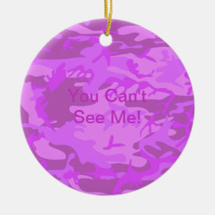 Light Purple Camouflage Ceramic Tree Decoration