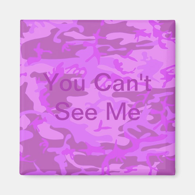 Light Purple Camouflage Magnet (Front)