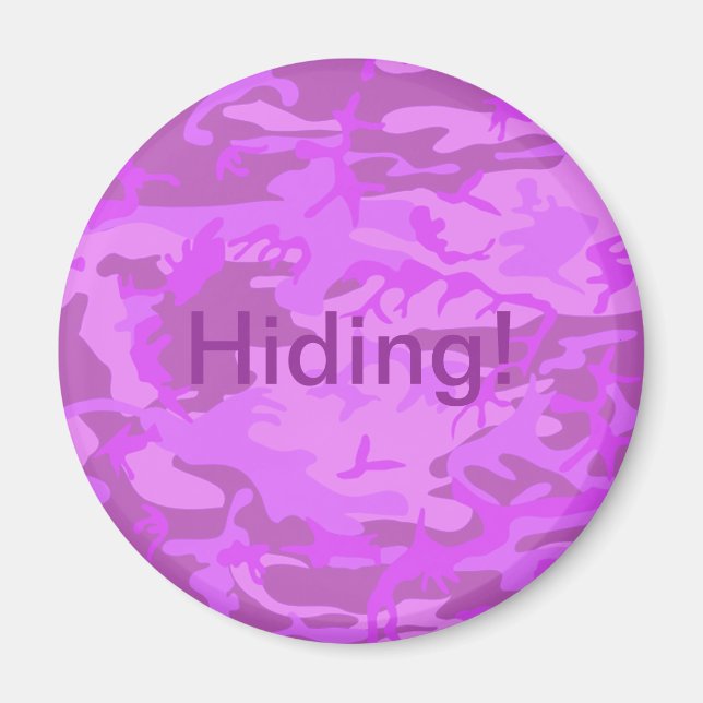 Light Purple Camouflage Magnet (Front)