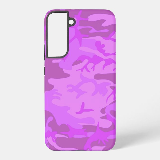 Light Purple Camouflage Samsung Galaxy S22+ Case (Back)