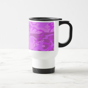Light Purple Camouflage Travel Mug