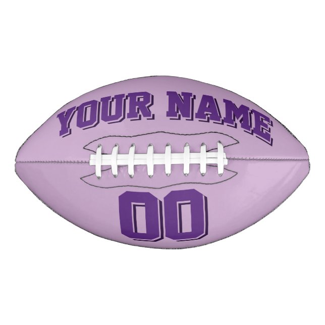 LIGHT PURPLE Custom Football (Front)
