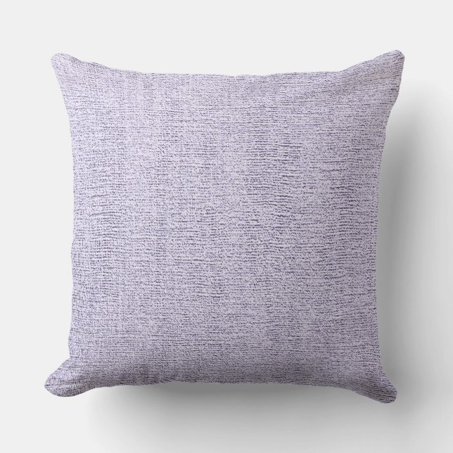 Light Purple Elegant Canvas Look Cushion (Front)