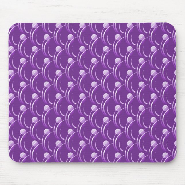 Light Purple Fancy Swirls Mousepad (Front)