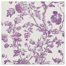 Light Purple Floral Toile