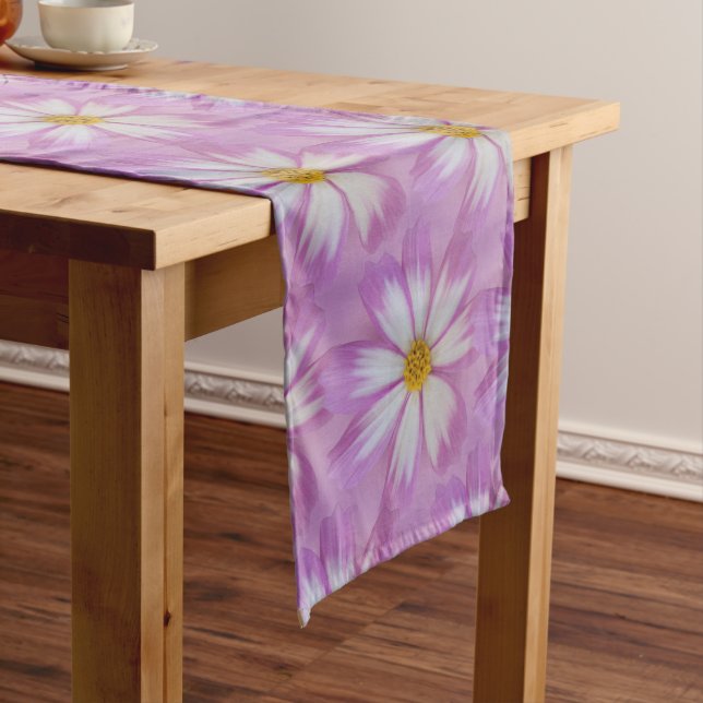 Light purple flower medium table runner (In Situ)