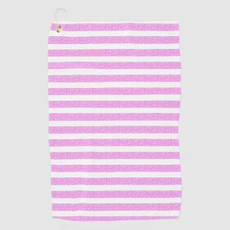Light Purple Geometric Stripes Golf Towel