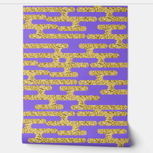 Light Purple Gold Pattern Simple Wallpaper