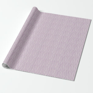 Light Purple & Ivory Wonky Stripes Wrapping Paper