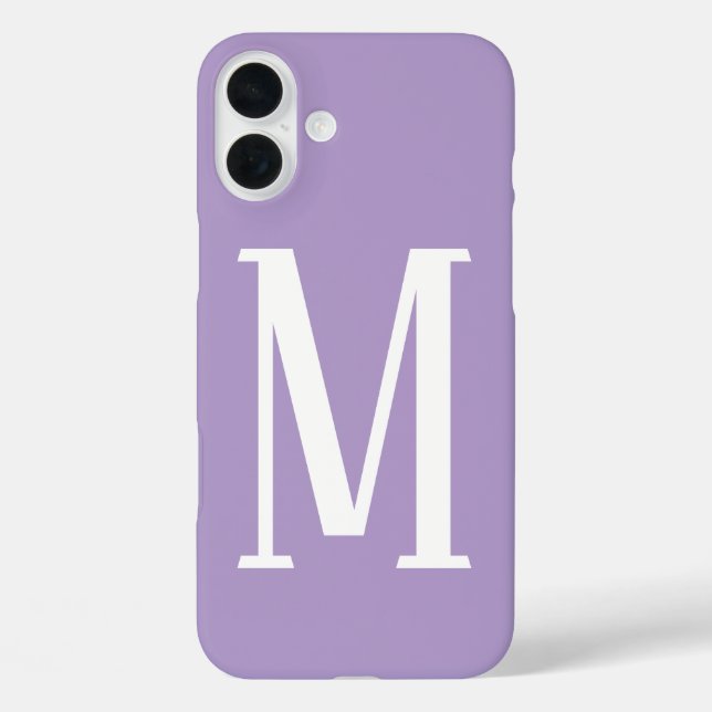Light Purple Monograms Name Cool Gift Party Favour Case-Mate iPhone Case (Back)