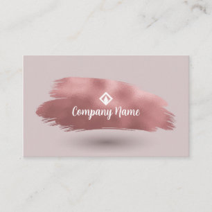 Light Purple Pattern With A Rose Brush Stroke Business Card