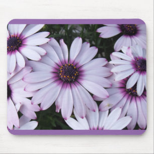 Light Purple Petals with Purple Background Mouse Pad