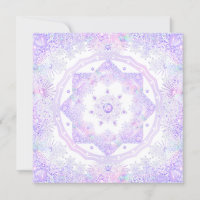 light purple snowflake & glittering heart