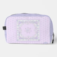 light purple snowflake & glittering heart