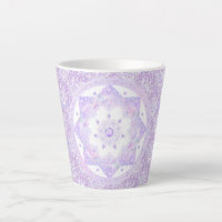 light purple snowflake & glittering heart