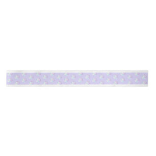 light purple snowflake & glittering heart satin ribbon