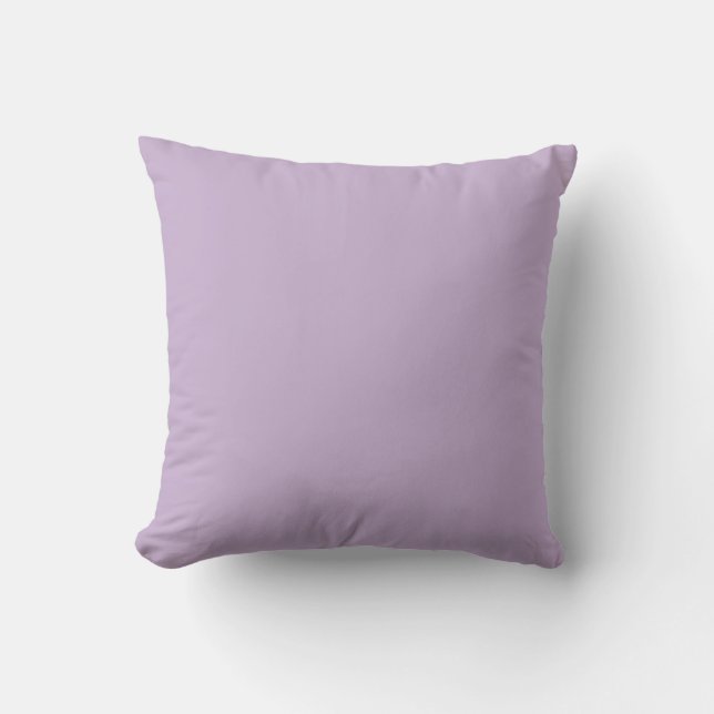 Light Purple Solid Colour Orchid Bloom 14-3612 Cushion (Front)