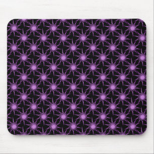 Light Purple Swirling Suns Mousepad