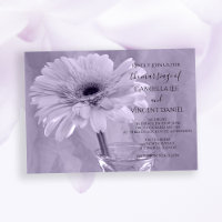 Light Purple Tinted Gerber Daisy Wedding