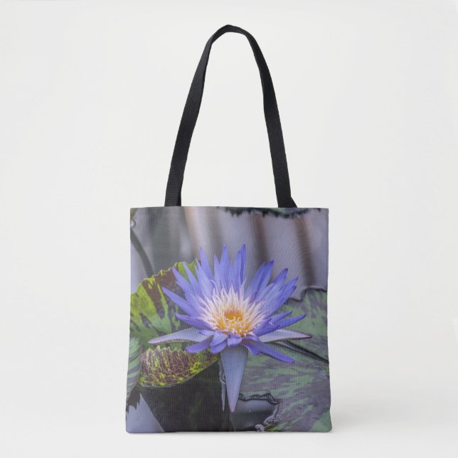 Light purple waterlily Tote Bag (Front)