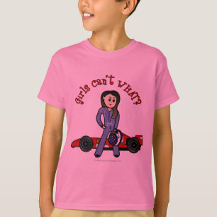 Light Race Car Driver Girl T-Shirt