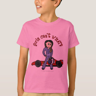 Light Race Car Driver Girl T-Shirt