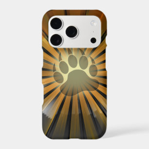 Light Rays Bear Pride Flag Bear Paw