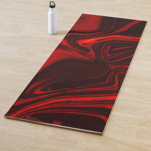 Light red and dark curves on dark background. yoga mat