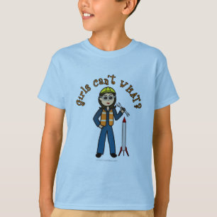 Light Rocket Scientist Girl T-Shirt