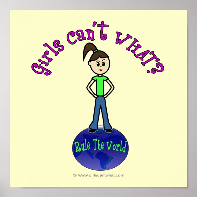 Light Rule The World Girl Poster (Front)