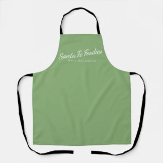 Light Sage Apron with Santa Fe Foodies logo