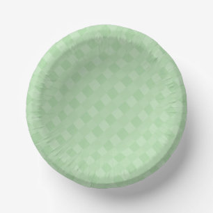 Light Sage Green Geometric Squares Modern Elegant Paper Plate