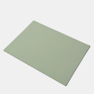 Light Sage Green Solid Colour Doormat