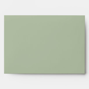 Light Sage Green Solid Colour Envelope