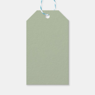 Light Sage Green Solid Colour Gift Tags