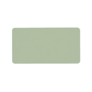 Light Sage Green Solid Colour Label