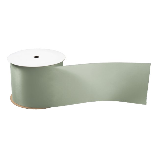 Light Sage Green Solid Colour Satin Ribbon (Spool)