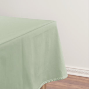 Light Sage Green Solid Colour Tablecloth