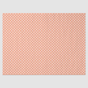 Light Salmon Polkadots Design Tissue Paper