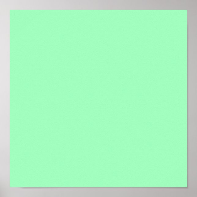 Light Sea-Foam (solid colour)  Poster (Front)