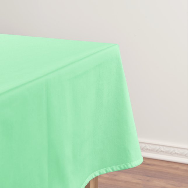 Light Sea-Foam (solid colour)  Tablecloth (In Situ)