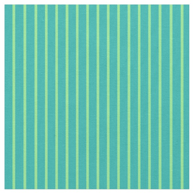 Light Sea Green and Light Green Lines Fabric (Close Up)