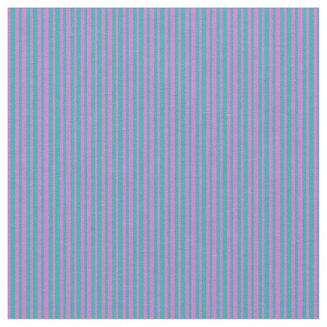Light Sea Green and Orchid Pattern Fabric (Close Up)