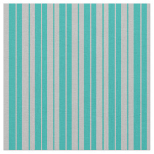 Light Sea Green & Grey Coloured Pattern Fabric