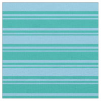 Light Sea Green & Sky Blue Coloured Stripes